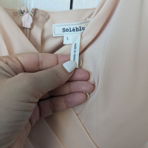 Soieblu Womens Rosette Mini Dress Large - Picture 3 of 7